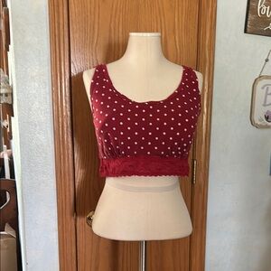 Maurice’s Red Polka Dot Bralette- Size 2X